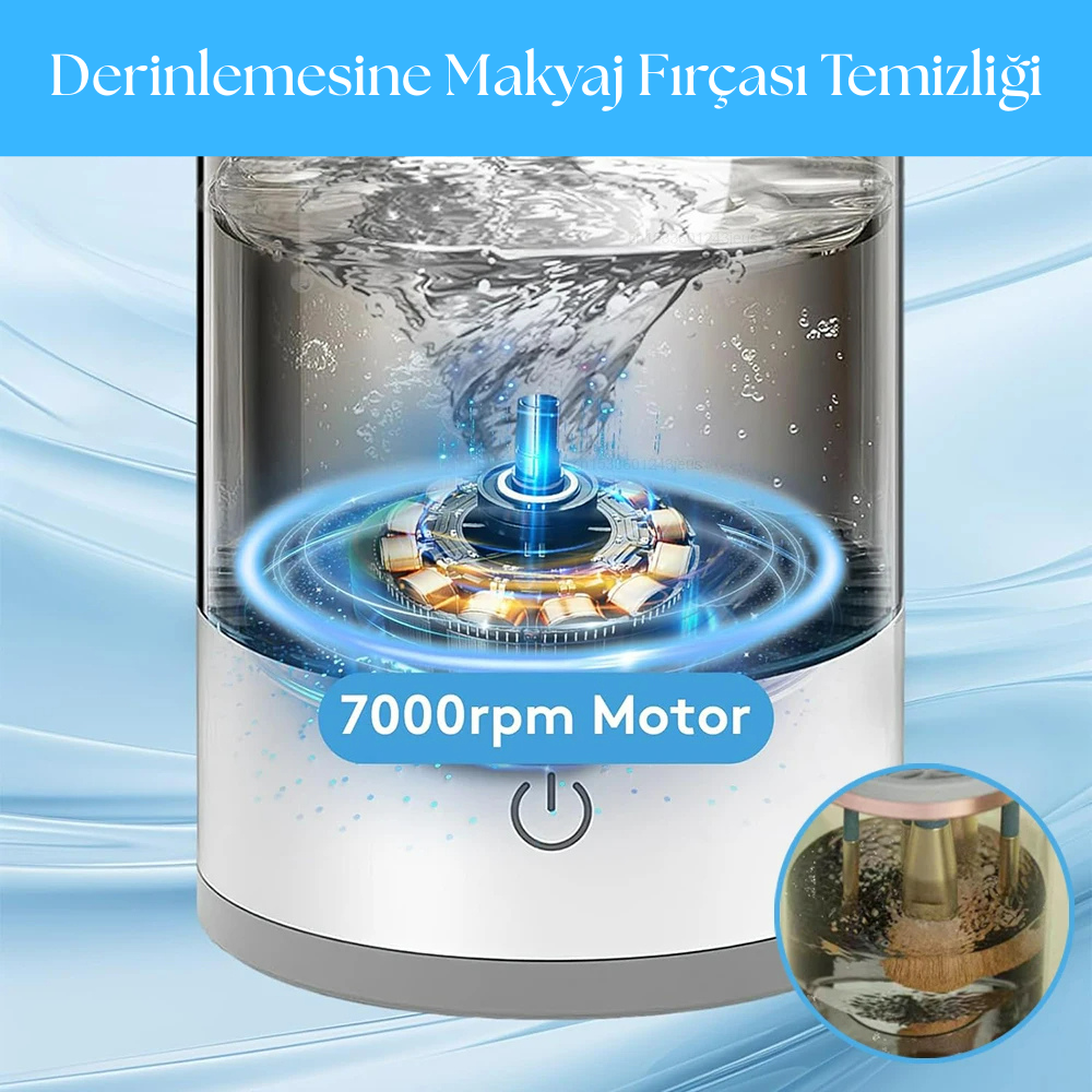 Makyaj Fırçası Temizleme Makinesi