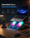YUDESE RGB Soğutmalı Laptop Yükseltici Stand